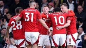 Forest beat Tottenham 2-1 to climb back into third