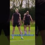 Focused Football Training! Arsenal Women Prepare for Barcelona Showdown 🔥