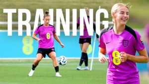 England Women’s FIRST Euro 2025 Training as Chloe Kelly Signs with Arsenal