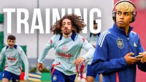 Watch Cucurella, Carvajal and Lamine Yamal Shine in Spain Training 🔥