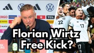 Northern Ireland coach reacts to Florian Wirtz free kick | Germany vs Northern Ireland