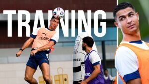 Watch Cristiano Ronaldo in Portugal training ahead of the Ireland clash