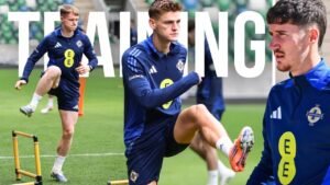 Watch Trai Hume and Conor Bradley in Northern Ireland Training 🔥