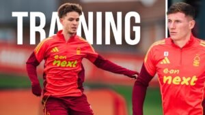 Watch Elliot Anderson and James McAtee In Nottingham Forest Training 🔥