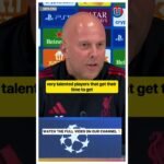 Arne Slot on Rio Ngumoha 🔥 #championsleague #liverpool