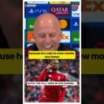 Arne Slot on Liverpool Comeback vs PSG 🤔 #liverpool