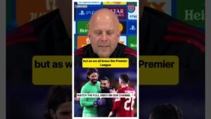 Arne Slot on Liverpool Comeback vs PSG 🤔 #liverpool