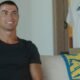 Cristiano Ronaldo speaking directly to camera in a personal video about his Al Nassr contract extension