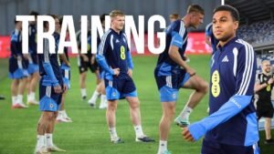 Watch Northern Ireland Player In Intense Nations League Training 🔥