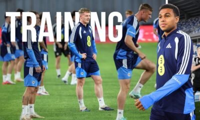 Watch Northern Ireland Player In Intense Nations League Training