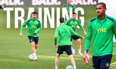 WATCH Republic of Ireland National Football Team Training Session