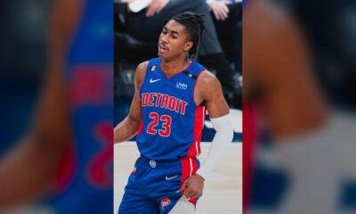 Detroit Pistons guard Jaden Ivey during a game