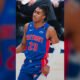 Detroit Pistons guard Jaden Ivey during a game