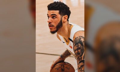 Chicago Bulls guard Lonzo Ball during an NBA game