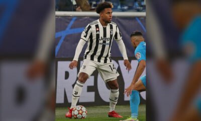 Weston McKennie playing for Juventus in 2021