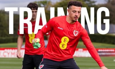 Watch Ethan Ampadu Lead Wales Training Session ahead of Denmark